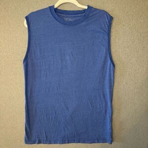Galaxy by harvic size medium Men's Blue Sleeveless tank top Shirt